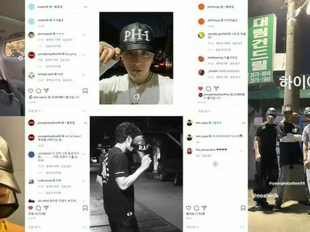 パク・ジェボム ら、Rain(ピ) のヒット曲「GANG」ブームに乗りキャップ写真掲載