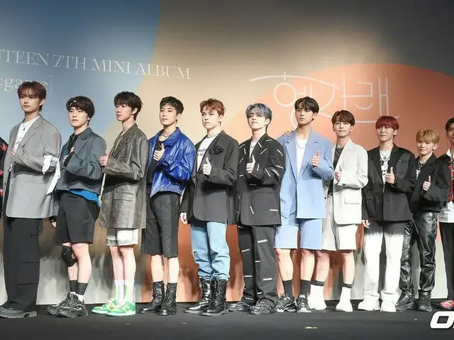 「SEVENTEEN」、7thミニアルバム「Heng:garae」発売記念記者懇談会中