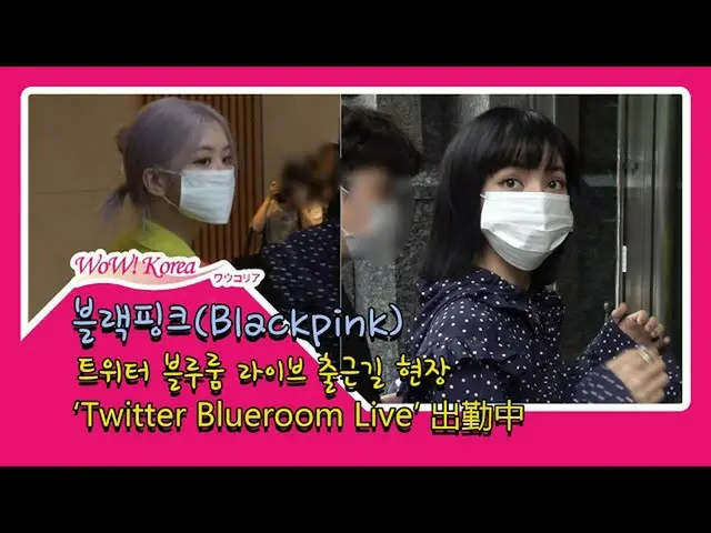 #BLACKPINK、「Twitter Blueroom Live」出勤の様子