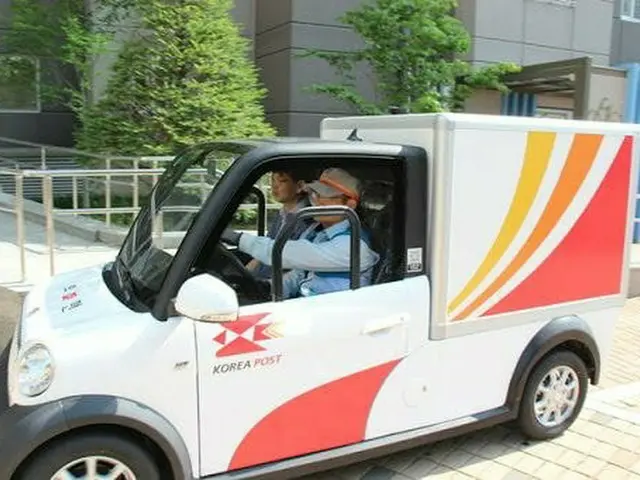 韓国の郵便局、オートバイから転換して導入された電気自動車がかわいいと話題に