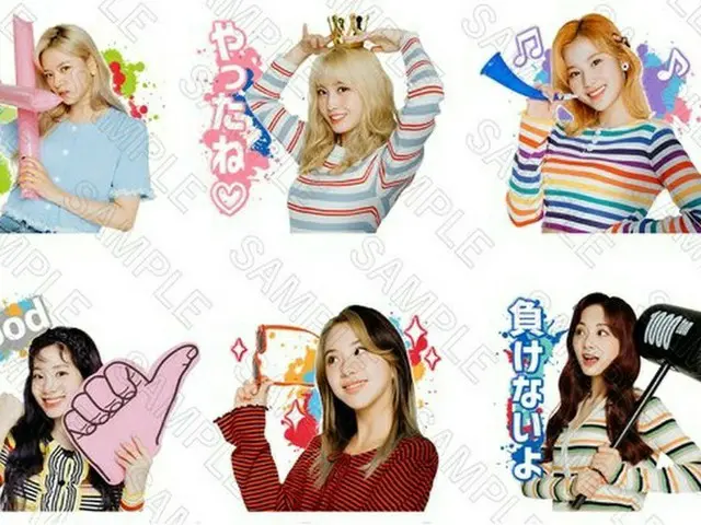 【jt公式】TWICE、『Fanfare』のリリースを記念して、実写版LINEスタンプ第二弾として“Fanfareスタンプ”が登場！応援をテーマにした9人のスタ