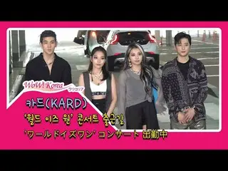 #KARD、本日のコンサート「World is One」出勤中