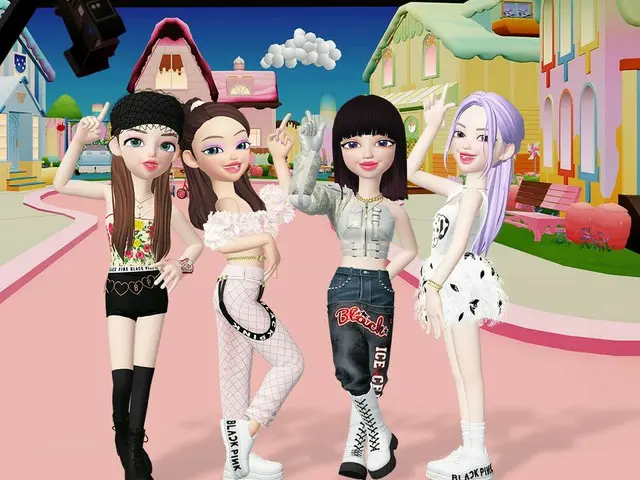 【d公式yg】#BLACKPINK SELPINK's Ice Cream MV set is now open in ZEPETO World！🍧💕  P
