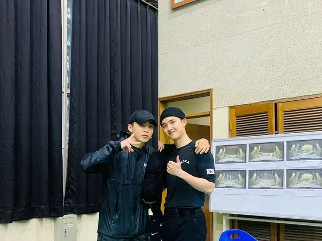 #EXO Xiumin ＆ D.O.、「軍隊ユニット」の様子が韓国で話題
