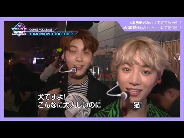 【J公式mn】✨TXT_ _ カムバック記念配信✨【MCOUNTDOWN_ _ バックステージ】 #320 TOMORROW X TOGETHER CUT  