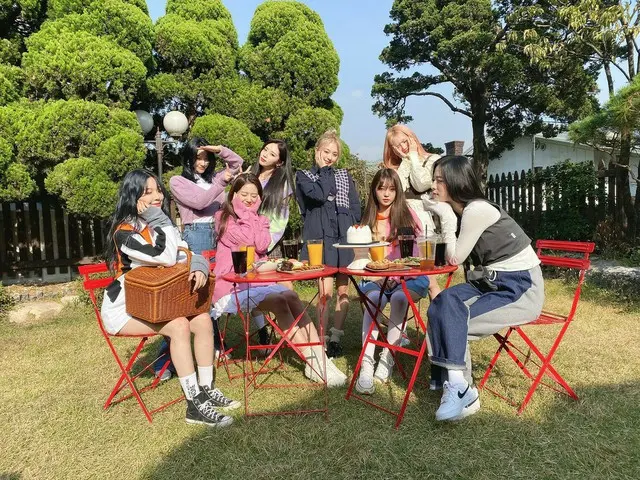 【t公式】fromis_9、[💌 #fromis_9]繰り返される互いの日常にピョンピョンはねるRainbow flavorがしたfromis_9とフローバー