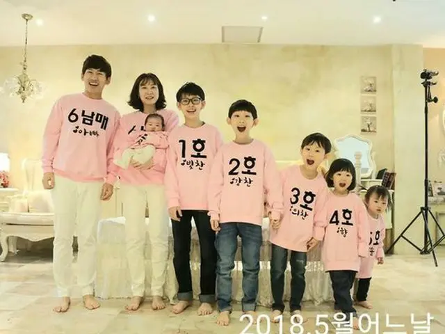 “子だくさんパパ”として有名なV.O.S パク・チホン の家族写真が話題