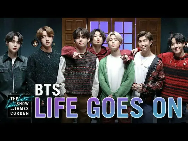 #BTS(防弾少年団)、米国の「Late Late Show」舞台が韓国で話題