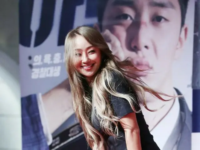 SISTAR 出身ヒョリン、映画「青年警察」VIP試写会に出席。