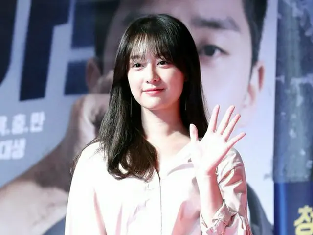 女優キム・ジウォン、映画「青年警察」VIP試写会に出席。