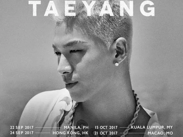 BIGBANG SOL(テヤン)、北米に続きアジアツアーを確定！マニラ、香港、バンコク、ジャカルタ、クアラルンプール、マカオ、シンガポール、台湾にて。