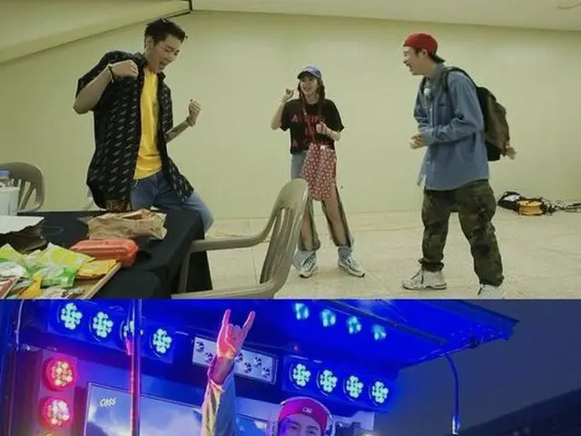 2NE1 出身DARA、BLOCK BのP.Oと一緒にZICOを応援。