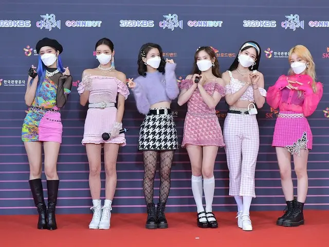 【t公式】OH MY GIRL、RT officialclubkbs：いよいよ始まった2020 KBS歌謡大祝祭！レッドカーペット写真軽く置いていきます❤️今年
