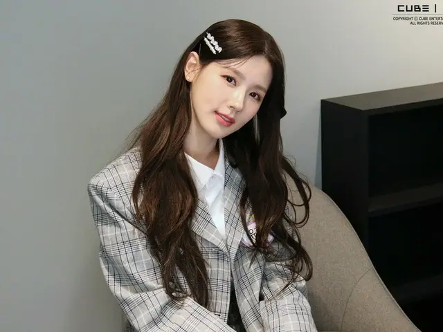 【t公式】(G)I-DLE_、[📸](G)I-DLE_ MIYEON「リプレイ」の制作発表会ビハインド♡より多くの写真は、(G)I-DLE_ U CUBE M