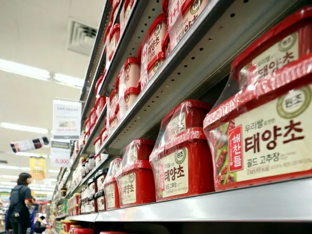 韓国の昨年のコチュジャン輸出額が35％増