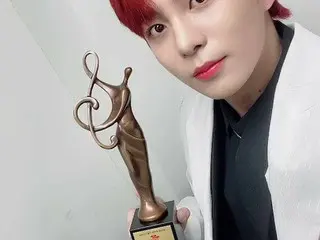 【T公式】ATEEZ、[ #ジョンホ] ATINYありがとう☺️のおかげでこのようにクンサン得ることができました！いつもありがとうの💛 #ATEEZ #ATE