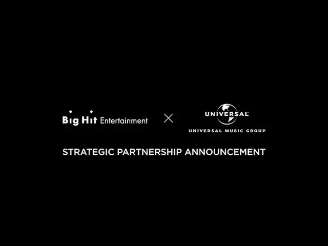 【公式bht】Big Hit Entertainment x Universal Music Group | Strategic Partnership Ann