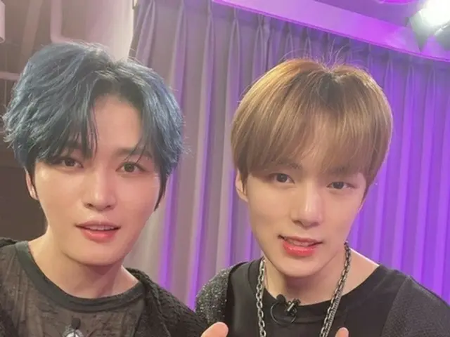 MONSTA X ミニョク、“憧れ”ジェジュンとの記念ツーショットを公開