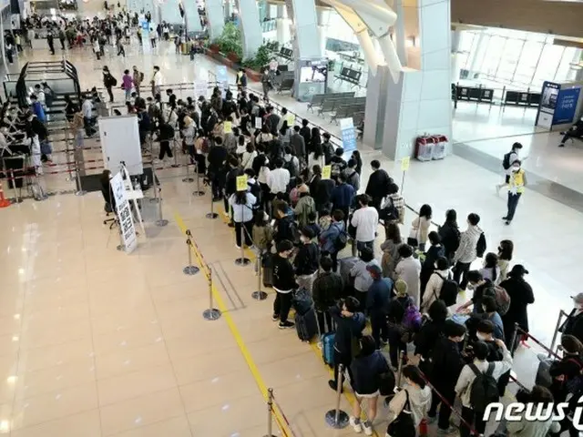 韓国・金浦空港の本日(30日)の様子