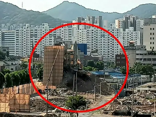光州(クァンジュ)で起きた撤去中の建物崩壊事故、事故当日の朝撮られたという写真