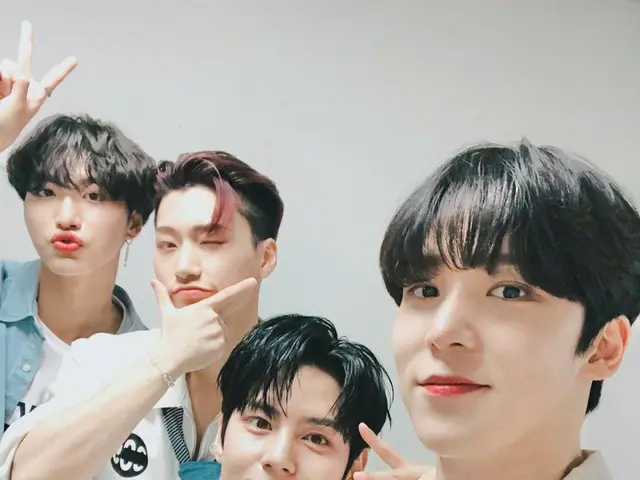 【T公式】ATEEZ、RT SPARKLING_twt：シャー州˚✧₊⁎❝᷀ົཽ≀̮❝᷀ົཽ⁎⁺˳✧༚炭酸がする💙 #裕介舞台完了！✌🏻  #スパークリング