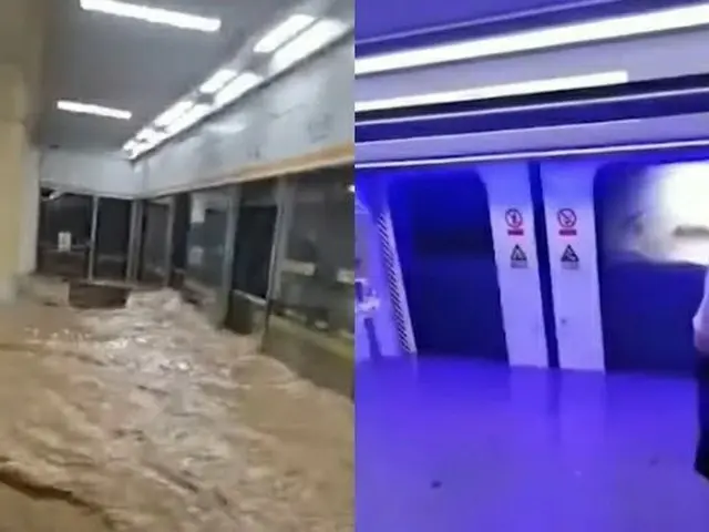 中国中部で記録的豪雨