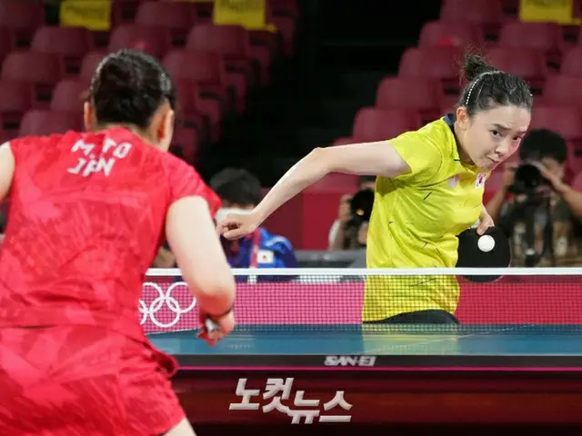 7月28日におこなわれた卓球・伊藤美誠と田志希との一戦