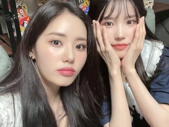 【t公式】fromis_9、[💌 #fromis_9]私たち黄色ズ💛  #ハヨン #サポート食べる姿を見ても幸せな時間でした🥰 #とクナム