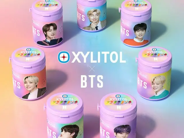 「BTS(防弾少年団)」、ロッテ「キシリトールガム BTS Smileボトル」メンバーソロカット7種＋全員カット3種の全10種キラキラフルーツ味7種のアソートタ