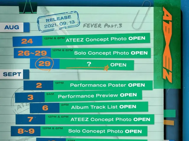 【T公式】ATEEZ、 ATEEZ ZERO：FEVER Part.3 Promotion Map ⠀ ALBUM RELEASE 2021. 9. 13 6P