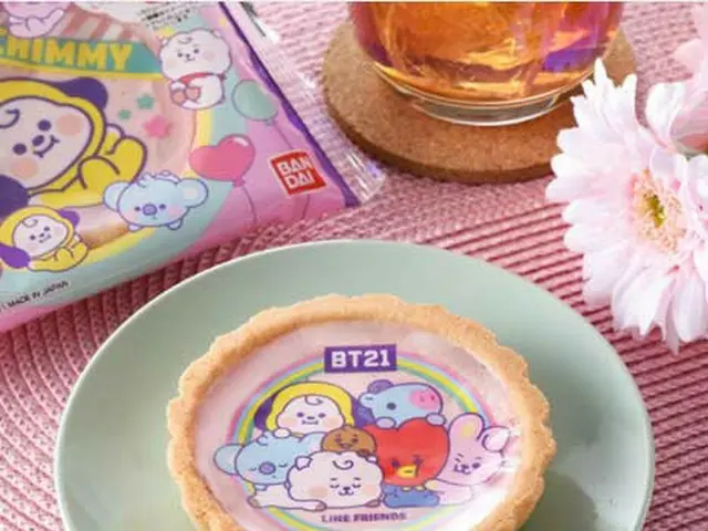 BT21いちご風味タルト、ファミリーマートで本日(8/24)より発売
