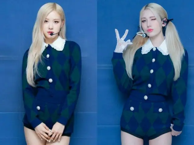 BLACKPINK ロゼ＆チョン・ソミ、同じ洋服で違った雰囲気が話題