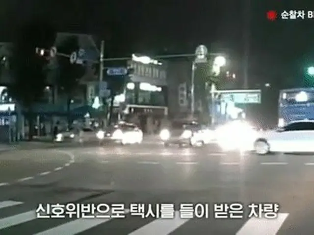 飲酒運転者がパトカーの目の前で事故を起こして逃走する瞬間が韓国で話題に