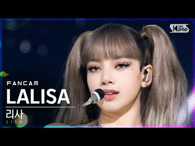 【公式sb1】【テレビ1列_]リサ「LALISA」(LISA FanCam)│@ SBS 人気歌謡_2021.09.26
