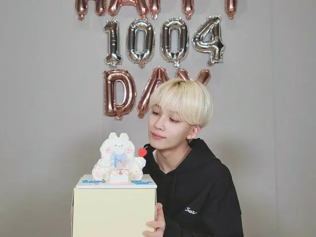 【JT公式】SEVENTEEN、RT pledis_17：[17'Sジョンハン] CARAT今日誕生日のお祝いしてくれてゴマウォヨハニして❤️