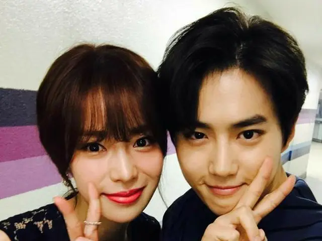 女優イム・ジヨン、EXO SUHOとの2ショット写真を公開。