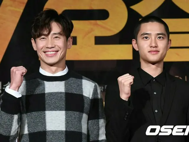 俳優シン・ハギュン、EXO D.O.、共演映画「7号室」の制作報告会に出席。