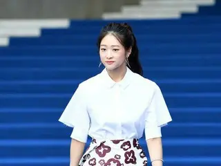 女優ペ・ヌリ、BOURIEファッションショーに出席。17日午前、東大門DDP「2018 S/S Seoul Fashion Week」。