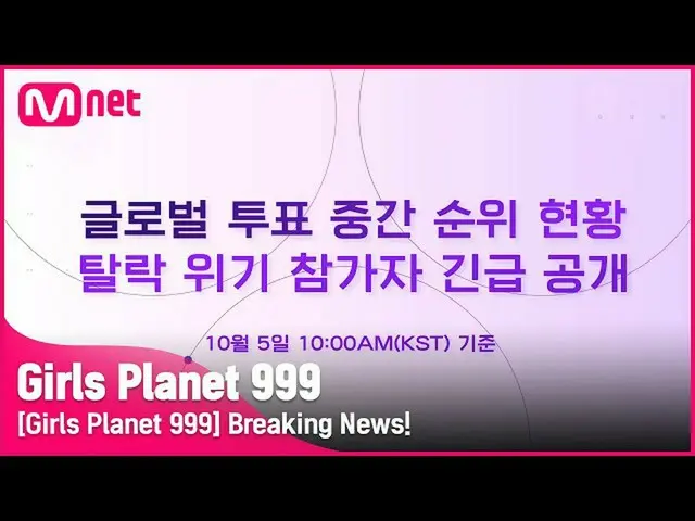 【公式mnk】【Girls Planet 999]📢緊急速報！脱落の危機参加者を公開します！ 📢 #GirlsPlanet999  