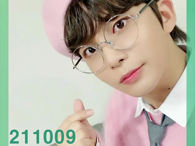 【T公式】ATEEZ、[📷】211009ショー！音楽中心出席確認📝 ⠀ 「きらびやかにきらめきを感じた瞬間🎶 "ピンクに染まるATEEZと一緒に今日も出席