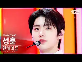 【公式sb1】【テレビ1列_]ENHYPEN_ ソンフン「Tamed-Dashed」(ENHYPEN_ _ SUNGHOON FanCam)│@ SBS 人気歌