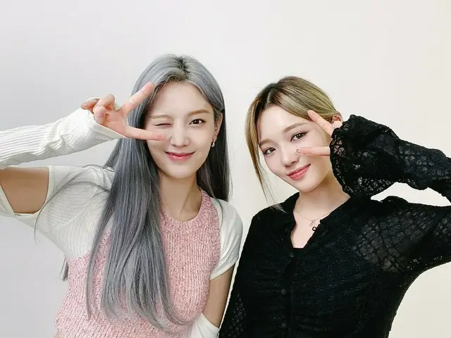 【t公式】fromis_9、[💌 #fromis_9]どうしよう🤔私たち #ギュリ #支線顔だけ見ても、食べるだけ見ても、すでに満腹ようだ？ 🍽  #ラン