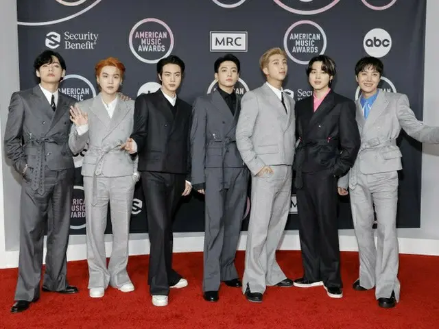 BTS(防弾少年団)、「AMAs」で自身初の大賞「ARTIST OF THE YEAR」を受賞