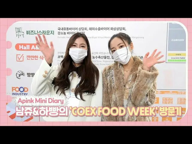 【公式】Apink、Apink Mini Diary - ナムジュ＆ハパンの「COEX FOOD WEEK」訪問機  