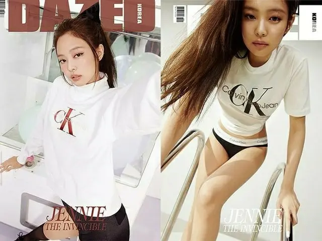 BLACKPINK JENNIE、カジュアルな下着の破格的画報を公開