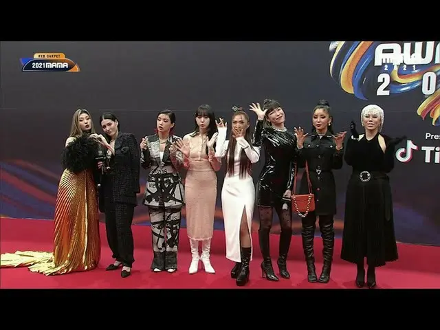 【公式mnk】[2021 MAMA] Red Carpet with STREET WOMAN FIGHTER | Mnet 211211放送  