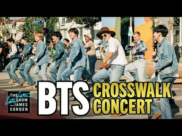 「BTS(防弾少年団)」、話題の「横断歩道ライブ」が米「The Late Late Show with James Corden」公式YouTubeチャンネルで