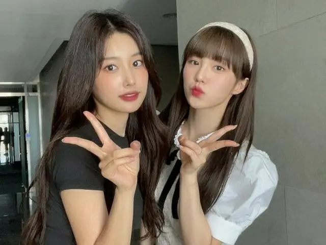 woo!ah! ナナ、元IZ*ONE ヘウォンとのツーショット写真を公開