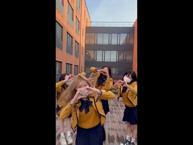 【公式】fromis_9、[#DMchallenge]最後の西工芸チャレンジ #スガーパ #ソ工芸 #実務課 #卒業前 #最後 #制服チャレンジ #shorts
