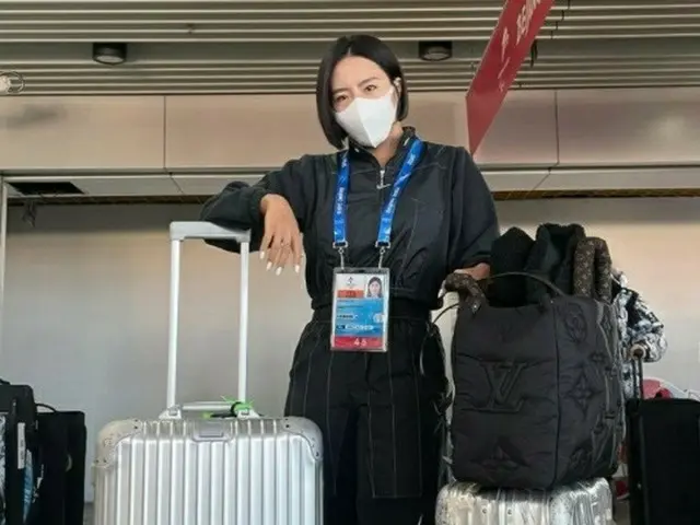 KangNam の妻で元スピードスケート韓国代表のイ・サンファ、北京入りを報告。